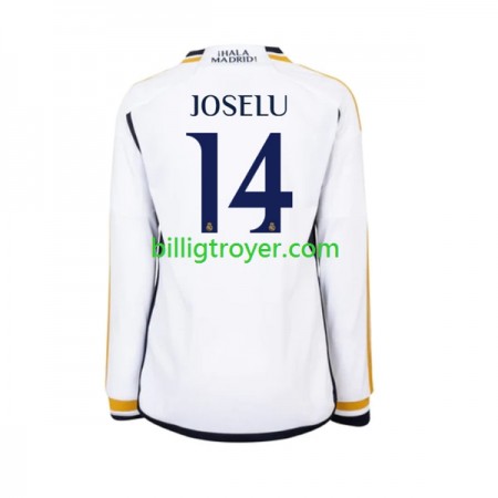 Billige Fotballdrakter Real Madrid JOSELU 14 Hjemmedraktsett 2023/24 Langermet